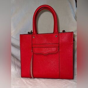 Rebecca Minkoff Red Satchel Structured Design